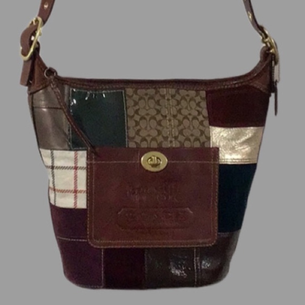 Coach Holiday Patchwork Bleecker Hobo Crossbody/S… - image 2